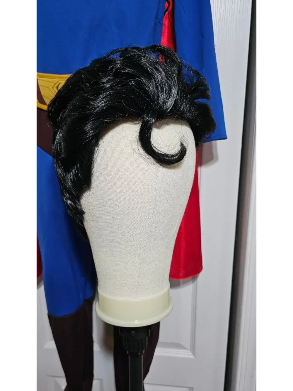 DC Superman Classic Vintage Costume Boys M 8-10 Cape Tin Wig Rubies Six Flags